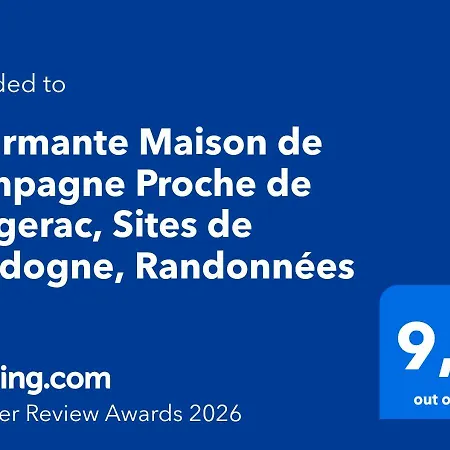 Charmante Proche De Bergerac, Sites De Dordogne, Randonnees Feriehus